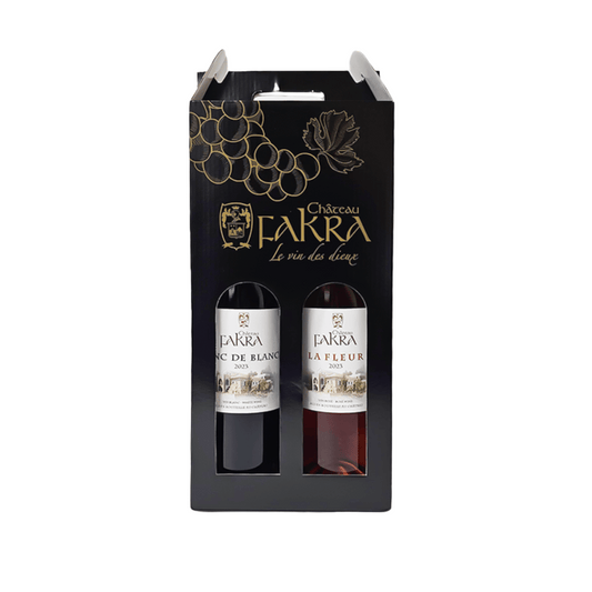 Chateau Fakra Coffret Blanc de Blanc 75cl + Rose La Fleur 75cl 2023