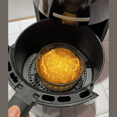 Pyrex Air Fryer Compatible Round Glass Dish Roaster 20cm 207B100