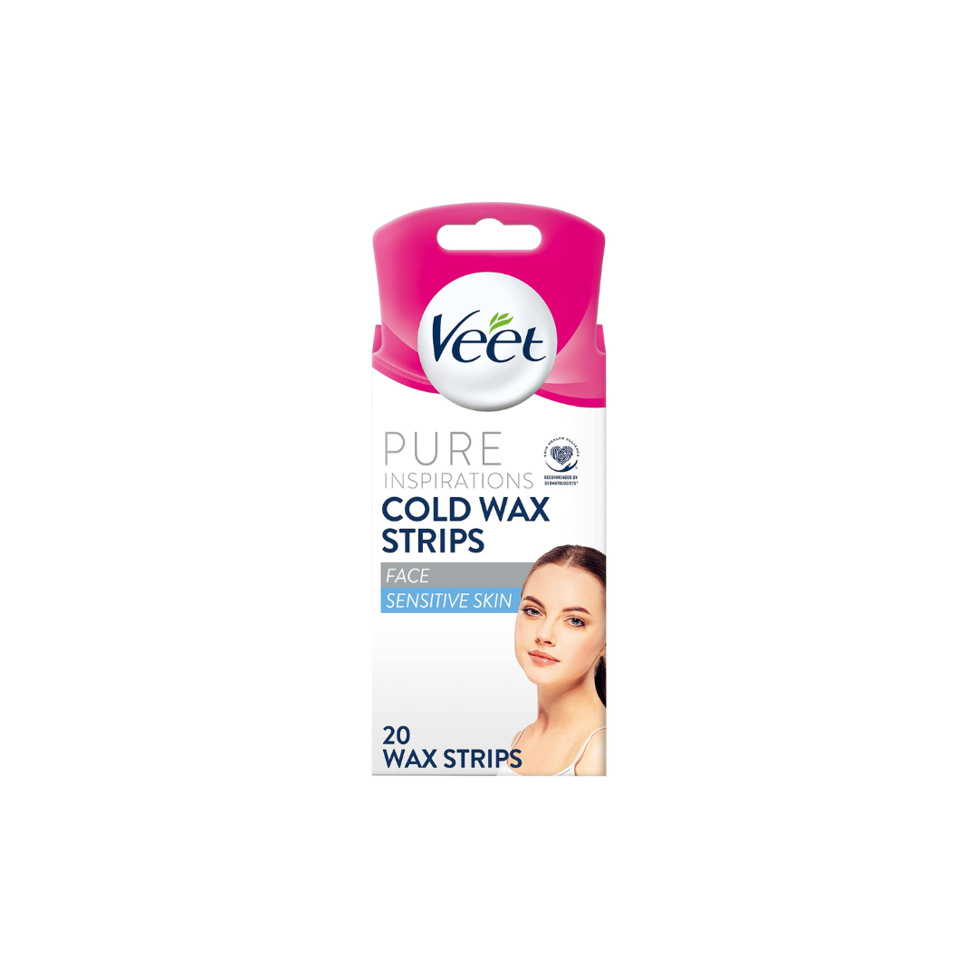 Veet CWS Pure Face Wax Strips for Sensitive Skin 20s