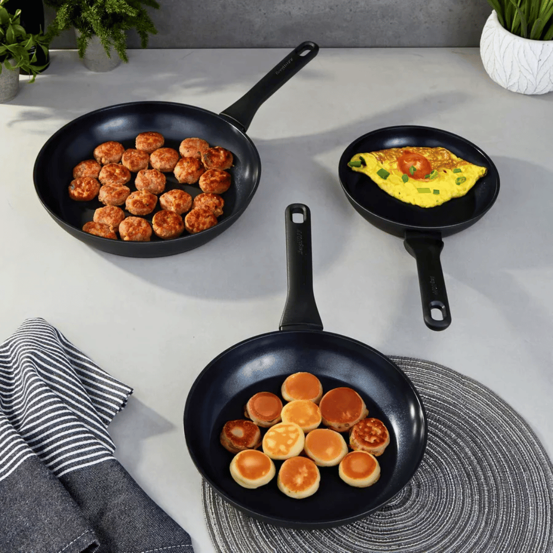 Berghoff Set of 3 Nonstick Ceramic Fry Pan Helix 1315090