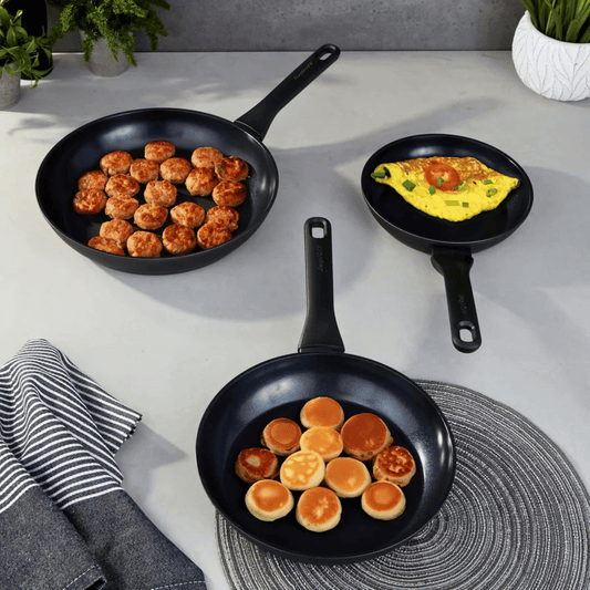 Berghoff Set of 3 Nonstick Ceramic Fry Pan Helix 1315090