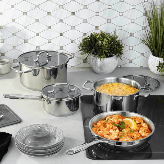 Berghoff Helix 7 pcs Cookware Set 18/10 Stainless Steel 1315085