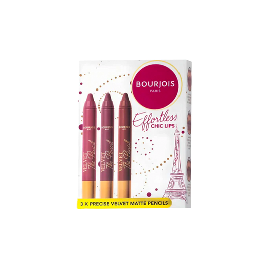Bourjois Effortless Chic Lips Velvet The Pen Lipstick Set x3 – 30% Value Kit