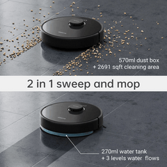 Dreame D9 Max Black Robot Vacuum and Mop Cleaner