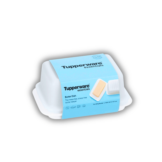 Tupperware Butter Dish Half Pound, snw white
