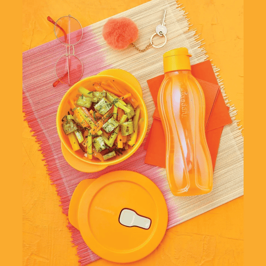 Tupperware Eco Bottle, 750ml, EDD Papaya