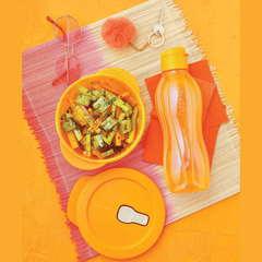 Tupperware Eco Bottle, 750ml, EDD Papaya