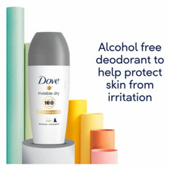 Dove Invisible Dry Antiperspirant Roll-On, 50ml