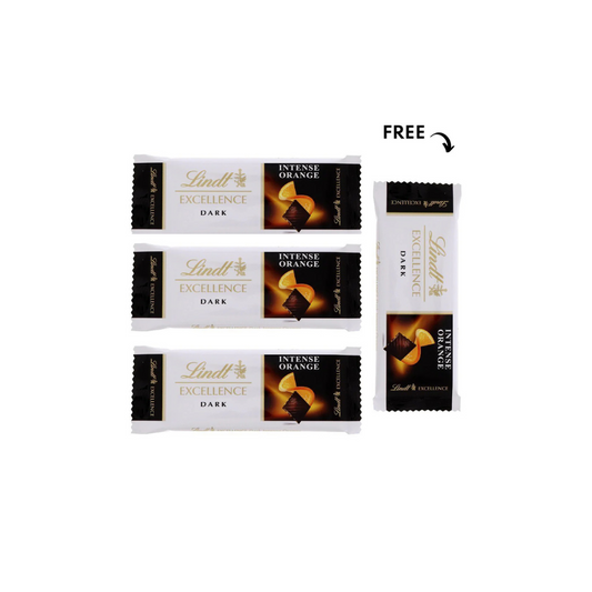 Lindt Excellence Dark Orange 35g, 3 + 1 Free