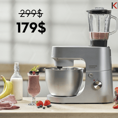 Kenwood HomeBake Stand Mixer + Blender Silver KHH01.120SI