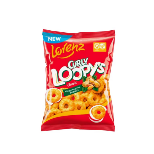 Lorenz Curly Loopy's With Freshly Ground Peanuts Classic 120g