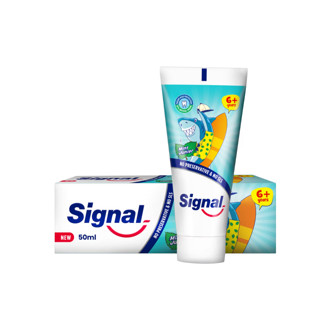 Fat Toothpaste Fattal Online - Buy Signal Toothpaste Kids 6Years+ Mint Junior 50ml in ...