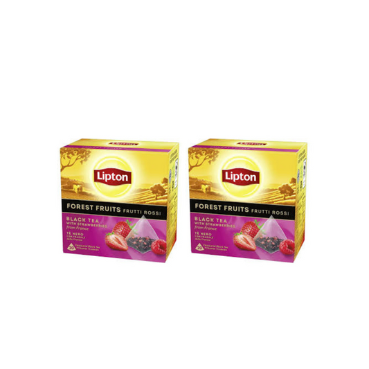 Lipton Forest Fruits Black Tea, Pyramide 20s, 2 @ 25% OFF
