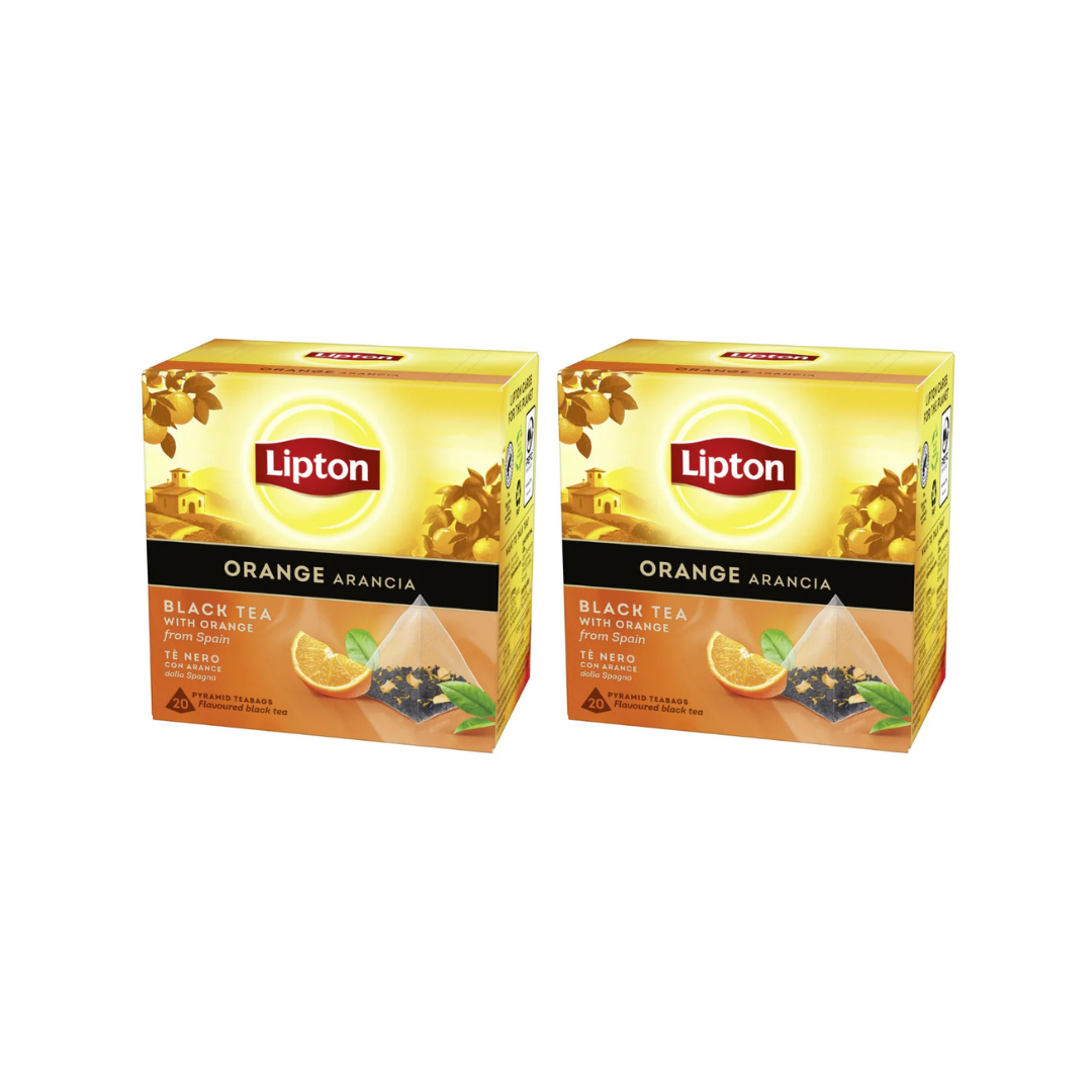 Lipton Orange Black Tea, Pyramide 20s, 2 @ 25% OFF