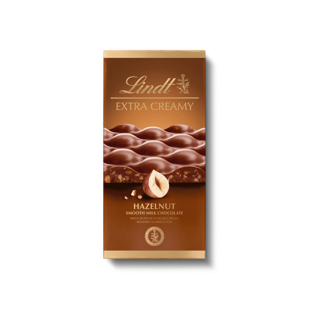 Lindt Extra Creamy Hazelnut Milk Chocolate 80g