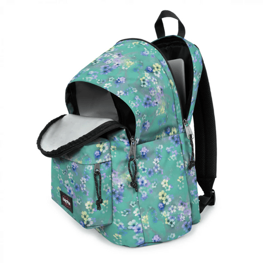 Eastpak Day Office Flora Fade Aqua, Large, Laptop & Bottle Holder, EK0A5BIK7V3
