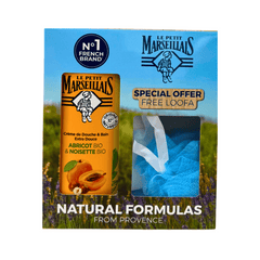 Le Petit Marseillais Shower Gel Apricot Hazelnut Bio 650ml + Free Loofa