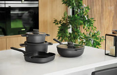Berghoff 3950596 Covered Wok Pan Non-Stick Stone+ 28cm