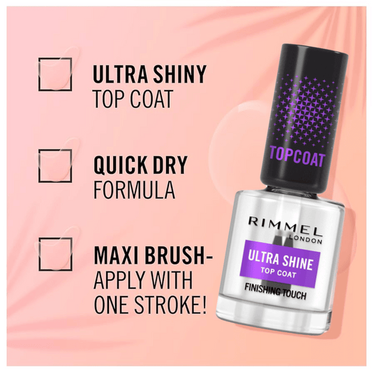 Rimmel New Ultra Shine Top Coat Finishing Touch