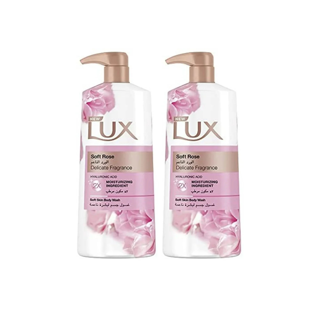 LUX Moisturising Body Wash Soft Rose For All Skin Types, 700ml, 2 @ 15% OFF