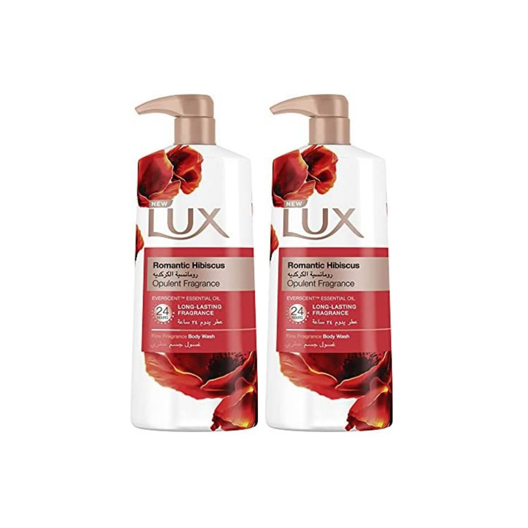 LUX Perfumed Body Wash Romantic Hibiscus 700ml, 2 @ 15% OFF