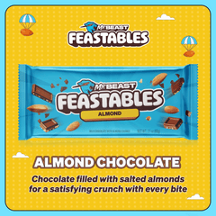 Feastables MrBeast Almond Chocolate Bar, 60g