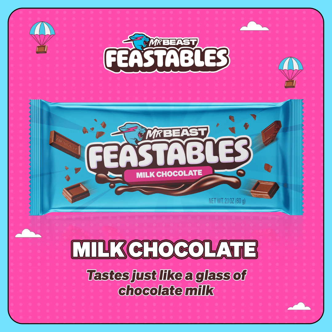 Feastables MrBeast Milk Chocolate Bar, 60g