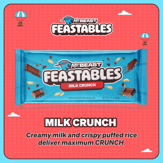 Feastables MrBeast Milk Chocolate Crunch Bar, 60g