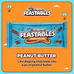 Feastables MrBeast Peanut Butter Milk Chocolate Bar, 60g