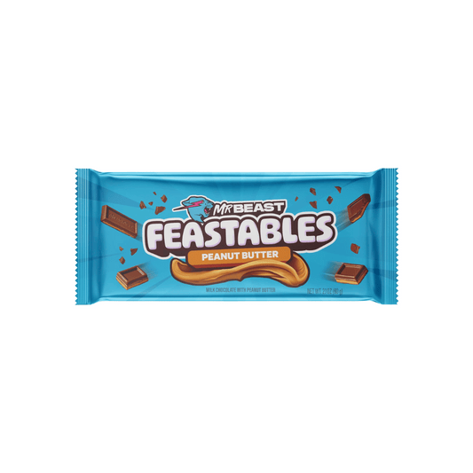 Feastables MrBeast Peanut Butter Milk Chocolate Bar, 60g