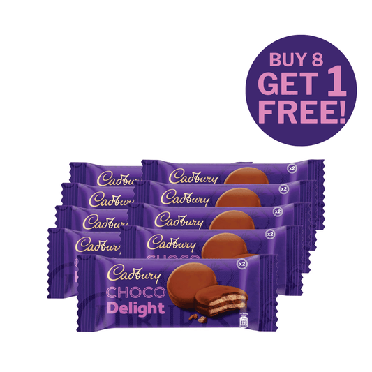 Cadbury Double Chocolate Delight Biscuits, Pack of 8 + 1 Free