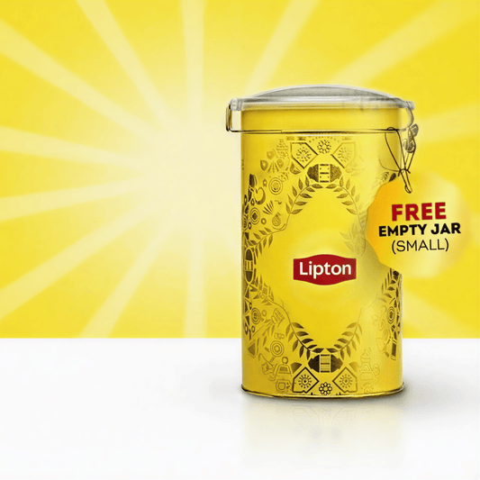 Lipton Yellow Black Tea, Pack of 2 x100s & Free Jar of Joy