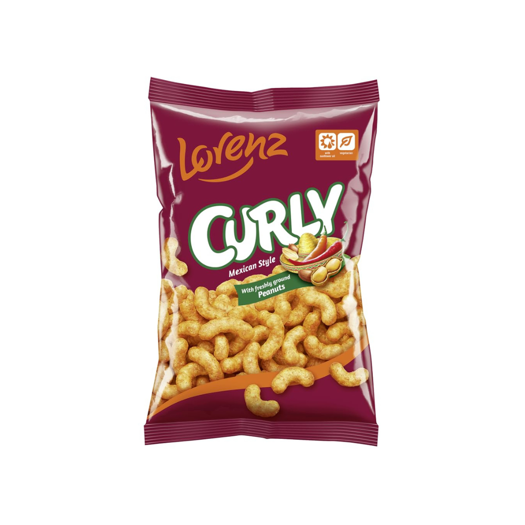 Lorenz Mexican Style Curly With Freshly Ground Peanuts 100g