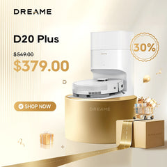 Dreame D20 Plus Robot Vacuum & Mop, White