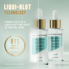 Max Factor Miracle Pure Matte Drops Serum Primer, Soft Matte Finish, Controls Shine, Powered by Niacinamide