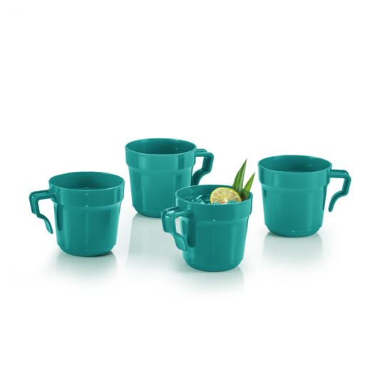 Tupperware Aloha Mug(4) 350ml Deep Lagoon