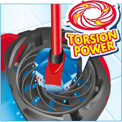 Vileda Supermop 3-Action Set of Wringer Bucket + Mop with 3D Head