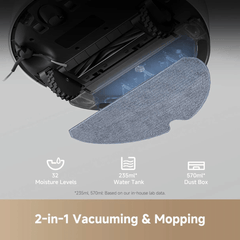 Dreame F10 Robot Vacuum and Mop Cleaner, White