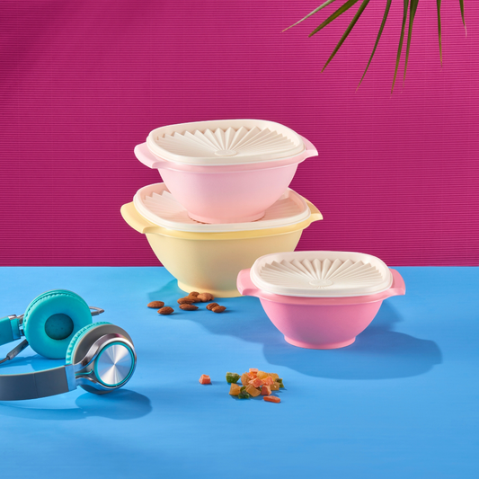 Tupperware Servalier Bowl Set of 3