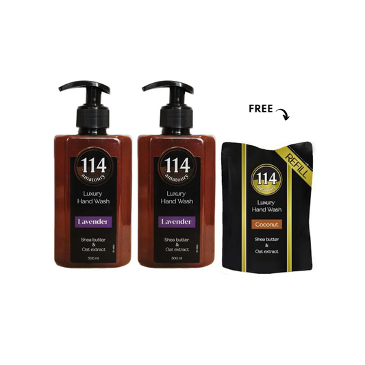 Amatoury Hand Soap Lavender 500ml*2 + Refill Free