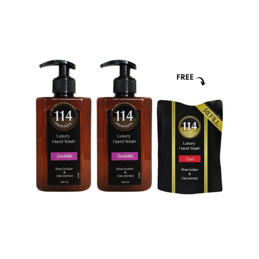 Amatoury Hand Soap Jasmin 500ml x2 + Refill Free