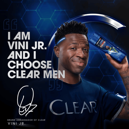Clear Anti-Dandruff Men Shampoo Ultra Hydro Boost Men Vini Jr. Edition, 360ml