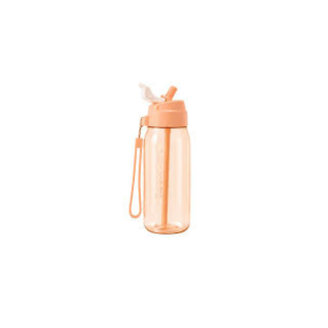 Tupperware Straw Top Flask 550ml Peach