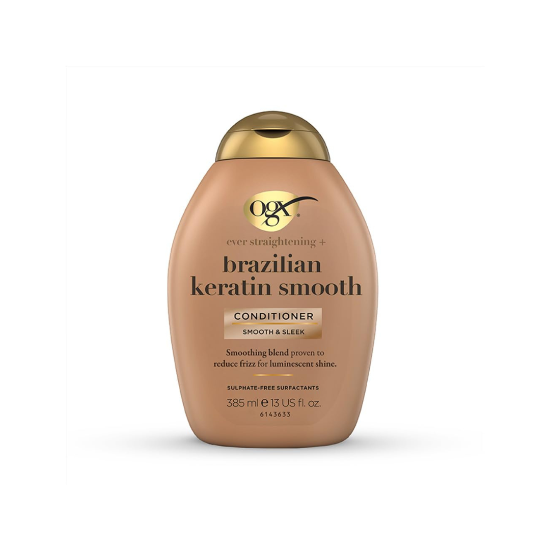 OGX Brazilian Keratin Smooth Conditioner, Sulphate-Free 385ml