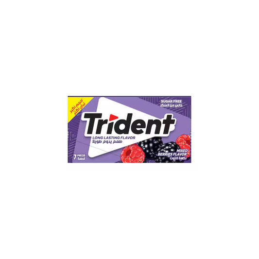 Trident Sugar Free Berries Gum 13.5g, 7 pcs