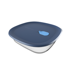 Tupperware Square Glass Ovenware With Lid