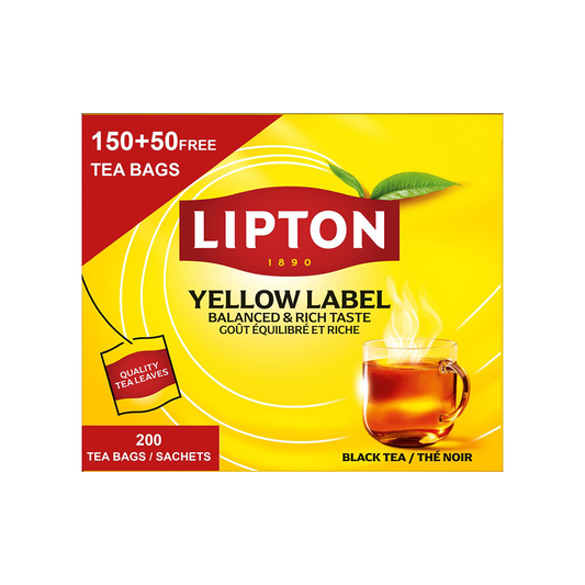 Lipton Yellow Label Black Tea, 150s + 50s Free
