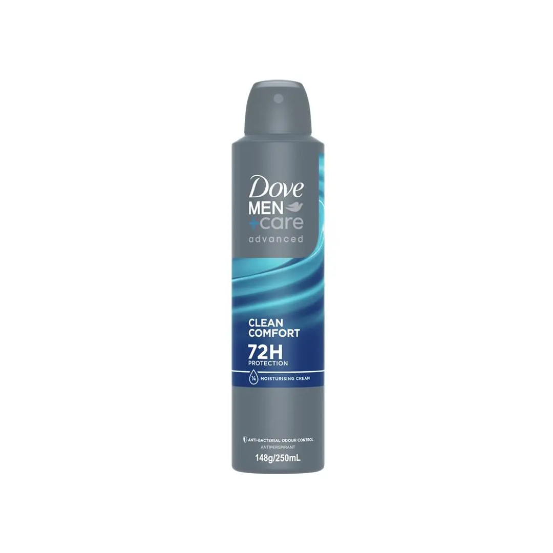 Dove Men+Care Clean Comfort Dry Antiperspirant Deodorant, 250ml