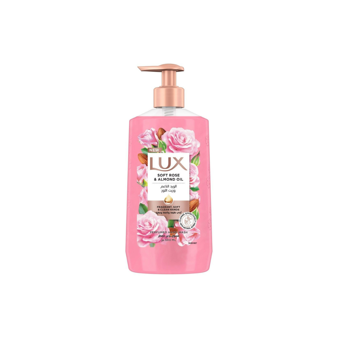 Lux Hand Wash Soft Rose & Almond Oil 500ml