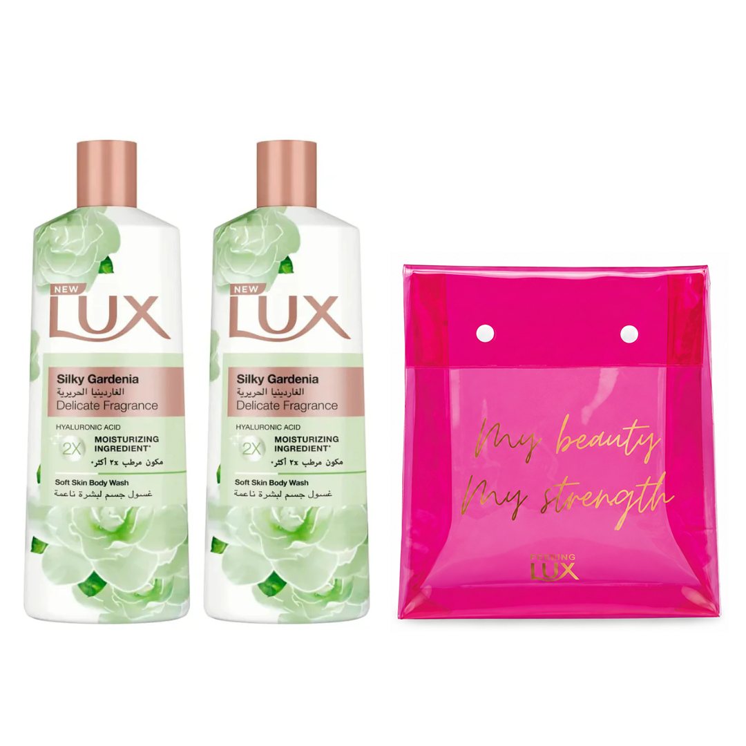 Lux Perfumed Body Wash Silky Gardenia 500ml, 2 @ 20% OFF